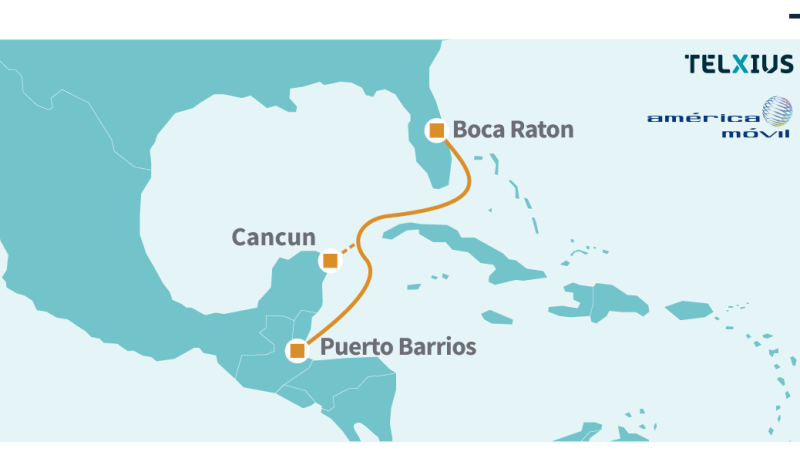 América Móvil y Telxius desplegarán cable submarino para unir Guatemala y Estados Unidos
