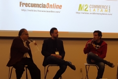 Ernesto Piedras, CEO & Director General, CIU; Arturo Lovazzano Sr. Manager, Content & Media Services, Samsung y Fernando Vasconez, Business Development, Rovio  